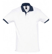 SOLS Prince Unisex Contrast Pique kortärmad polotröja i bomull med kontrastpiké