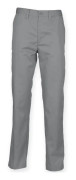 Henbury Kvinnor/Damer 65/35 Slim Fit Chino arbetsbyxor med platt framsida