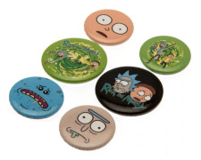 Rick And Morty Portal Button Badge Set