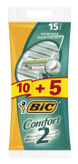 BIC Comfort 2, Grön, 15 styck