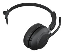 Jabra Evolve2 65 UC Mono - Headset - på örat - konvertibel - Bluetooth - trådlös - USB-C - ljudisolerande - svart - med laddningsställ