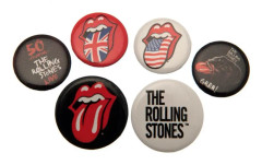The Rolling Stones Set med knappmärken