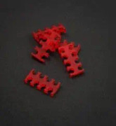 King Mod Services kabelkam 8 hål 3mm Röd 5 st (ZUUV-188)