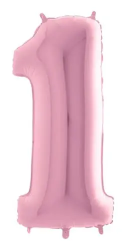  Ballongsiffra Pastellrosa 1