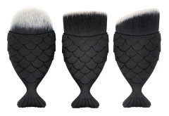 3x Sminkborstar, Mermaid - Svart