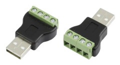 USB-kontakt med skruvanslutning Kontakt, rak LT-USB4M USB-hane-kontakt typ A 1572336 TRU KOMPONENTER Innehåll: 1 st