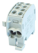 Simet 1-potential distribution block 125A 2x4-35mm2 connected gray 83306002