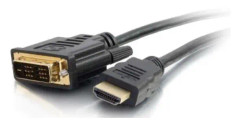 C2G 1.5m HDMI to DVI Adapter Cable - DVI-D Digital Video Cable - Videokabel - enkel länk - DVI-D (hane) till HDMI (hane) - 1.5 m