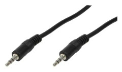 LogiLink - Ljudkabel - mini-phone stereo 3.5 mm hane till mini-phone stereo 3.5 mm hane - 10 m - svart