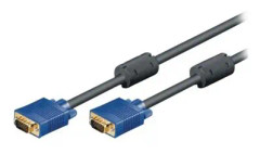 M-CAB - VGA-kabel - HD-15 (VGA) (P) till HD-15 (VGA) (P) - 1.8 m - svart