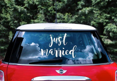 Bildekal Just Married