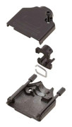MH Connectors MHDTZK9-BK-K 6560-0815-01 D-SUB-kabinet Poltal: 9 Metal 180 ° Sort 1 stk