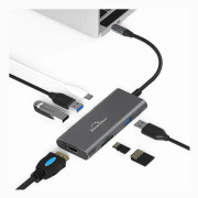 Thunderbolt till USB med 3 Portar + HDMI + USB-C Adapter Macbook