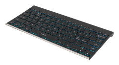 DELTACO TB-630 mini - Tangentbord - bakgrundsbelyst - trådlös - Bluetooth - Nordisk - svart