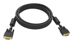  Vision Professional - VGA-kabel - HD-15 (VGA) (hane) till HD-15 (VGA) (hane) - 3 m - tumskruvar - svart