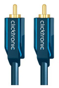 ClickTronic 2m Audio Cable, RCA, Hankoppling, RCA, Hankoppling, 2 m, Blå, Guld