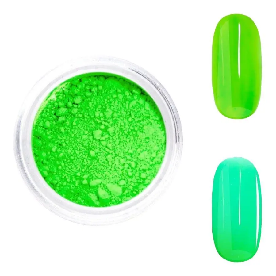 Neon pigment / pulver - Grön - 02
