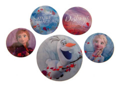 Frozen Set med 2 knappmärken (5 st)