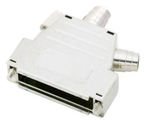 encitech DSSK-M-25-L-K 6260-0106-03 D-SUB-kabinet Poltal: 25 Plastic, metalliseret 180 °, 45 ° Sølv 1 stk