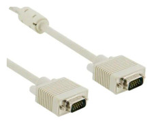 4World 04685, 3 m, VGA (D-Sub), VGA (D-Sub), Hankoppling, Hankoppling, Vit