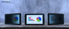 KAPSOLO Privacy 4-vägs?plug-in? sekretessfilter iPad Air 4. Gen. 2020 Skärmskydd, Screen Protection, 27,7 cm (10.9"), Surfplatta, 2H, Avskildhet, 29
