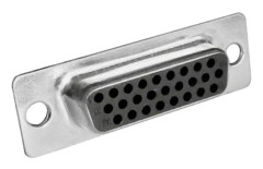 MH Connectors MHHDS62-F-T-B-S 2101-0300-14 D-Sub honkontakt 180 ° Antal poler: 62 Lödning 1 st