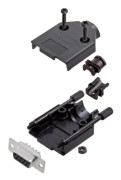 Amphenol Amphenol L17DTPK-P-25+L77SDB25S D-SUB-skärningssats 180° Antal poler: 25 Lödhuvud 1 st