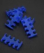 King Mod Service 8-Slot Cable Comb 4mm Large - Blue - Set of 5