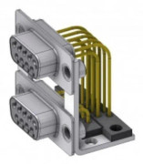 Deltron Connectors DPB 9SN70/9SN70 D-SUB dobbelt-stik 180 ° Poltal: 9 Lodning 1 stk