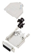 TRU COMPONENTS TCDTZK15DBSK 7708772 D-SUB-skärningssats 180° Antal poler: 15 Lödhuvud 1 st