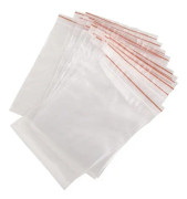 100-Pack - 7x10cm Ziplock / Blixtlåspåsar / Zip Lock Påsar med skrivfält