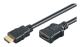 M-CAB HDMI Hi-Speed Kabel with Ethernet - HDMI-förlängningskabel med Ethernet - HDMI hane till HDMI hona - 5 m - svart