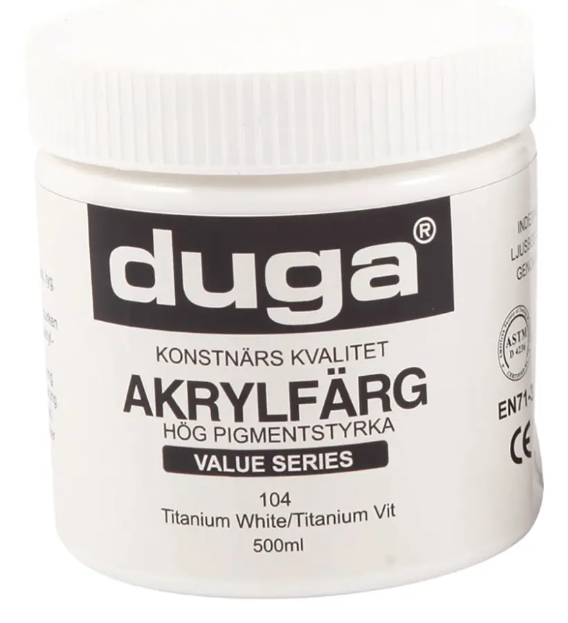 Akrylfärg Vit