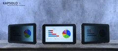 KAPSOLO Privacy 4-vägs sekretessfilter Microsoft Surface Go/Surface Go 2 Skärmskydd, Screen Protection, 25,4 cm (10"), Surfplatta, 2H, Avskildhet, 28