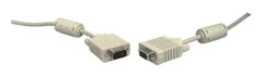 Gembird 20m HD15 M/M, 20 m, VGA (D-Sub), VGA (D-Sub), Grå, Hanstik/Hanstik, HD15
