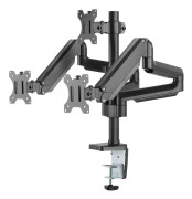 DELTACO ARM-0352 Gasdriven monitorarm för tre skärmar