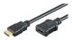 M-CAB HDMI Hi-Speed Kabel with Ethernet - HDMI med Ethernet-förlängningskabel - HDMI hane till HDMI hona - 3 m - svart
