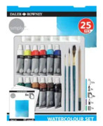 Daler-Rowney Akvarellfärg Startset 25 delar