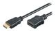 M-CAB HDMI Hi-Speed Kabel with Ethernet - HDMI-förlängningskabel med Ethernet - HDMI hane till HDMI hona - 5 m - svart