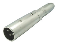 Kash XLR-adapter XLR-kontakt - jackanslutning 6,3 mm Stereo Poltal:3 1 st