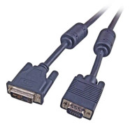 EFB Elektronik K5436.2, 2 m, DVI-A, VGA (D-Sub), Hankoppling, Hankoppling, Guld