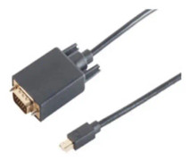shiverpeaks BS10-54035, 2 m, VGA (D-Sub), Mini DisplayPort, Hankoppling, Hankoppling, Guld