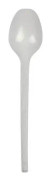 Staples disposable plastic cutlery, 12.5cm teaspoon, pack of 100 (PP0033)