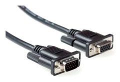 Ewent 1.8m VGA, 1,8 m, VGA (D-Sub), VGA (D-Sub), Hankoppling, Honkoppling, Svart