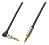 LogiLink 3.5mm - 3.5mm 1m, 3,5mm, Hankoppling, 3,5mm, Hankoppling, 1 m, Blå