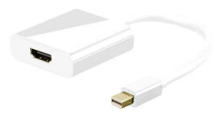 Goobay miniDisplayPort/HDMI, 0,1 m, Mini DisplayPort, HDMI Typ A (standard), Vit, 1 styck