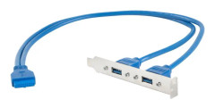 Bracket USB 3.0 2xUSB 3.0 Portar - 40 cm