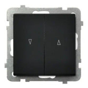 Ospel LP-7R/m/33, Svart, IP20, 250 V, 10 A, 71 mm, 42 mm