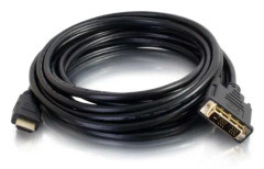 C2G 5m (16ft) HDMI to DVI Cable - HDMI to DVI-D Adapter Cable - 1080p - M/M - Adapterkabel - DVI-D hane till HDMI hane - 5 m - skärmad - svart