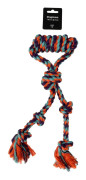 Dogman Leksak Rephandtag med knut Orange L 38cm